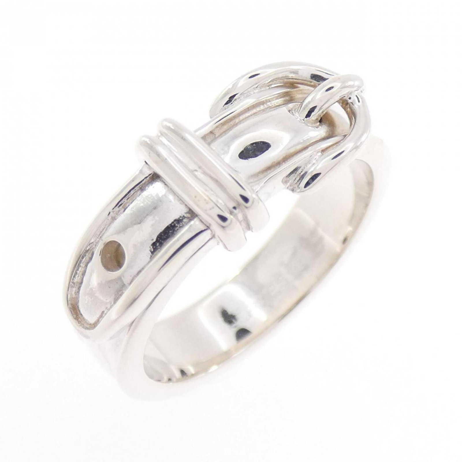 Ring silver band 925 by Hermes: Ring silver band 925 by Hermes Silver band ring from Hermes, made with 925 sterling silver and available in US size 5. This elegant ring showcases the timeless style of the luxury brand, perfect for e