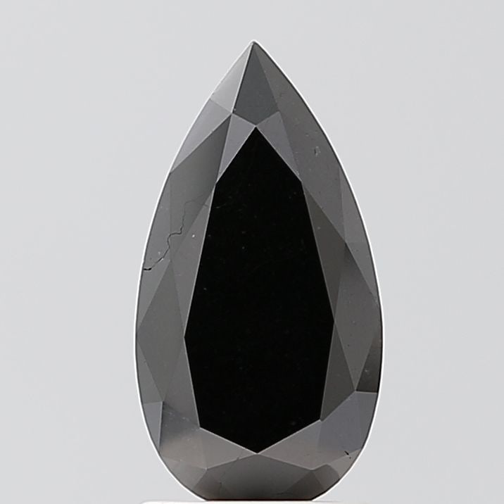 Pear 1.71ct Black VVS2 - Loose Natural Diamond: Pear 1.71ct Black VVS2 - Loose Natural Diamond 1.71ct Black VVS2 - Loose Natural Diamond, certified NONE, bears EX polish and symmetry, with EX clarity and a black color. The diamond measures 11.99L x