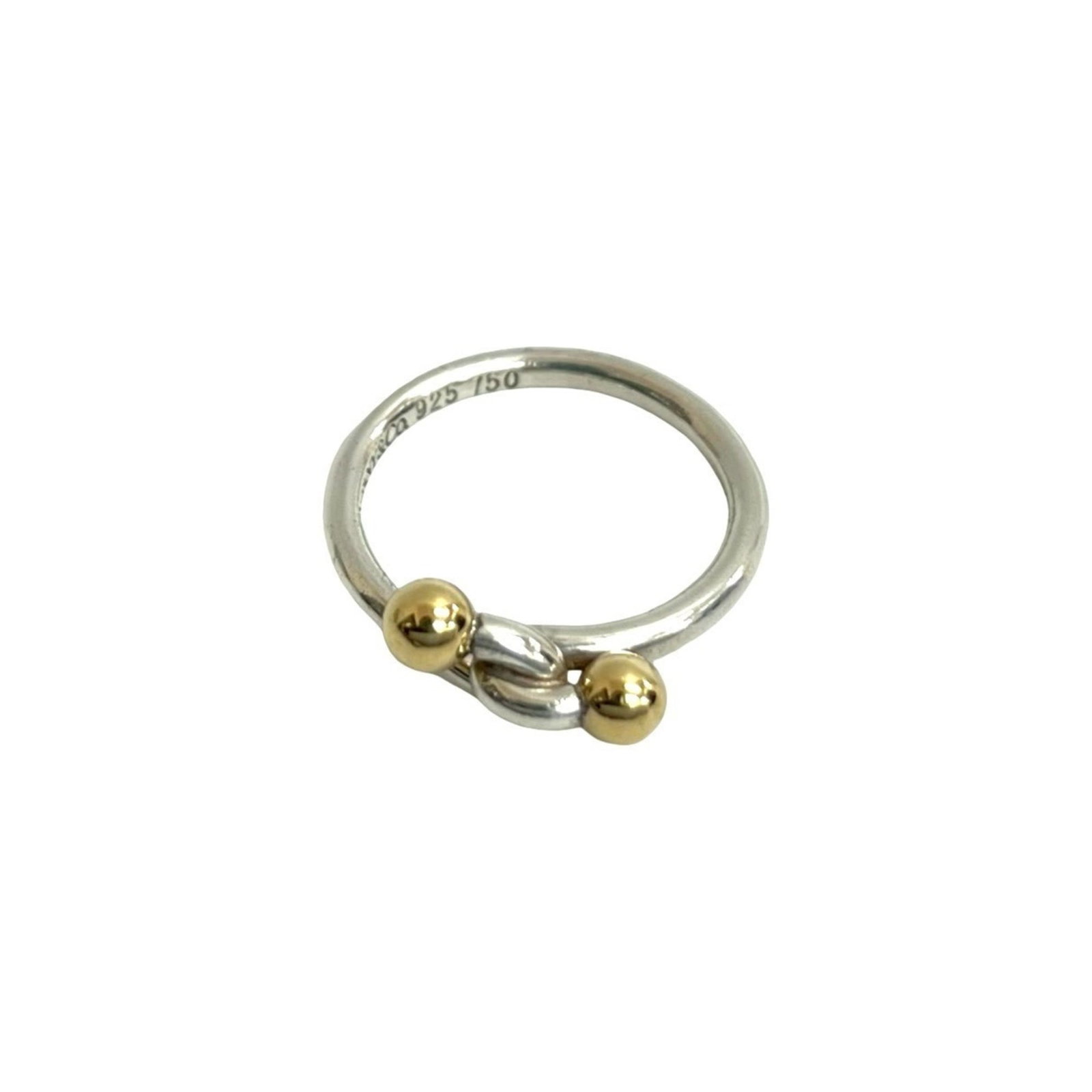 Gold 18K 925 Tiffany Band Ring Silver: Gold 18K 925 Tiffany Band Ring Silver Gold 18K 925 Tiffany Band Ring Silver - A stylish and elegant band ring featuring gold (18K) and silver details, crafted with high-quality materials. This US size