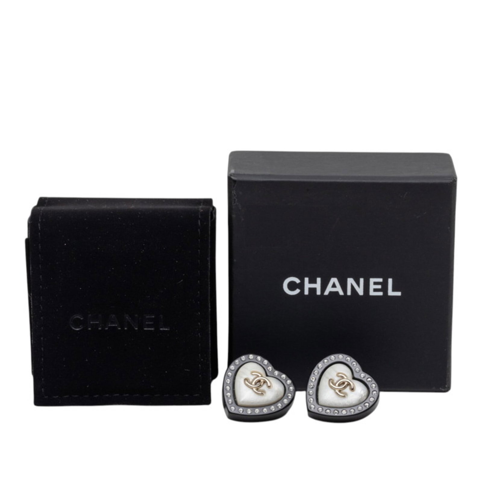 Chanel Stud Earrings Rhinestone - 4