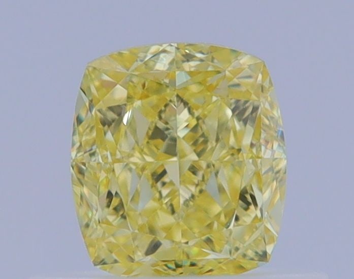 GIA Cushion Brilliant 0.6ct Fancy Intense Yellow VVS2 - Loose Natural Diamond: GIA Cushion Brilliant 0.6ct Fancy Intense Yellow VVS2 - Loose Natural Diamond GIA certified, Fancy Intense Yellow diamond with exceptional clarity and polish. This cushion brilliant cut features