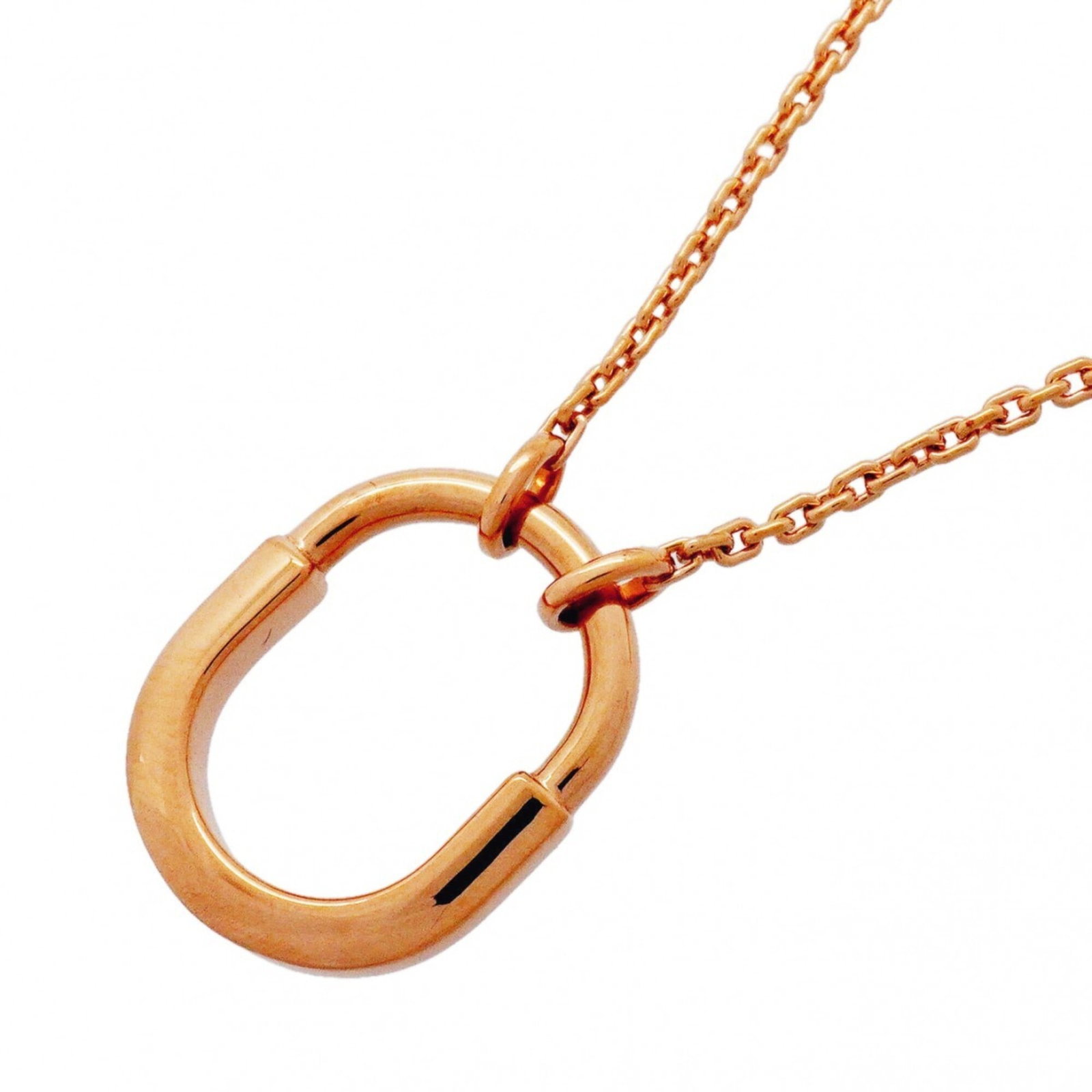 Tiffany & Co. Lock Small Necklace 18K Pink Gold Women'S Op014299: Tiffany & Co. Lock Small Necklace 18K Pink Gold Women'S Op014299 Tiffany & Co. Lock Small Necklace in 18K Pink Gold - A delicate, pink gold necklace featuring the iconic Tiffany & Co. Lock design, per