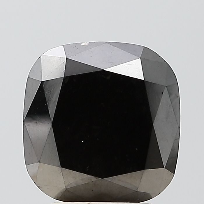 Cushion Brilliant 2.7ct Black VVS2 - Loose Natural Diamond: Cushion Brilliant 2.7ct Black VVS2 - Loose Natural Diamond 2.7ct Black VVS2 Diamond - A rare and exceptional natural diamond, certified as VVS2 in clarity and boasting an EX polish and symmetry. Its u