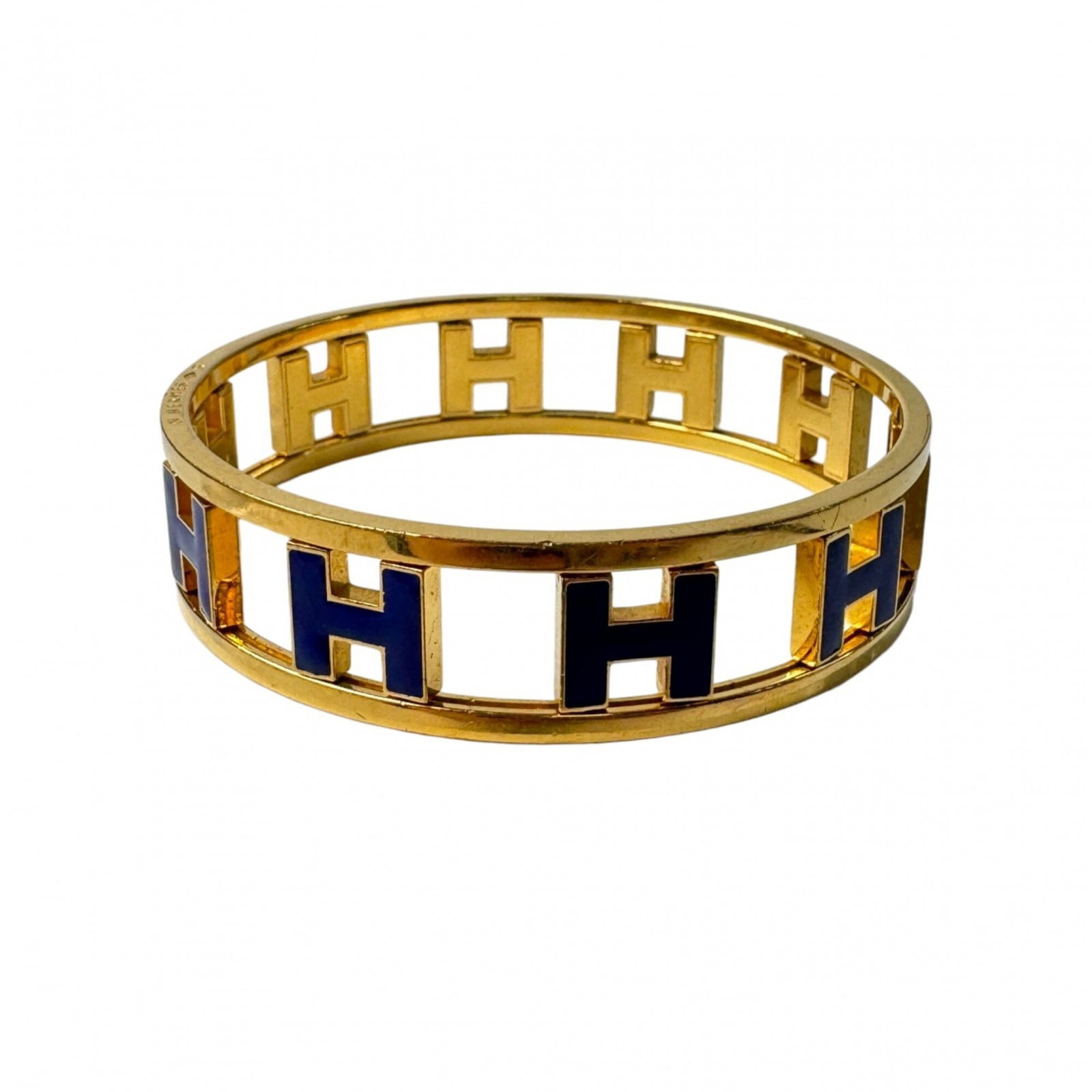 Hermes Bangle Enamel Gold Plating - 3