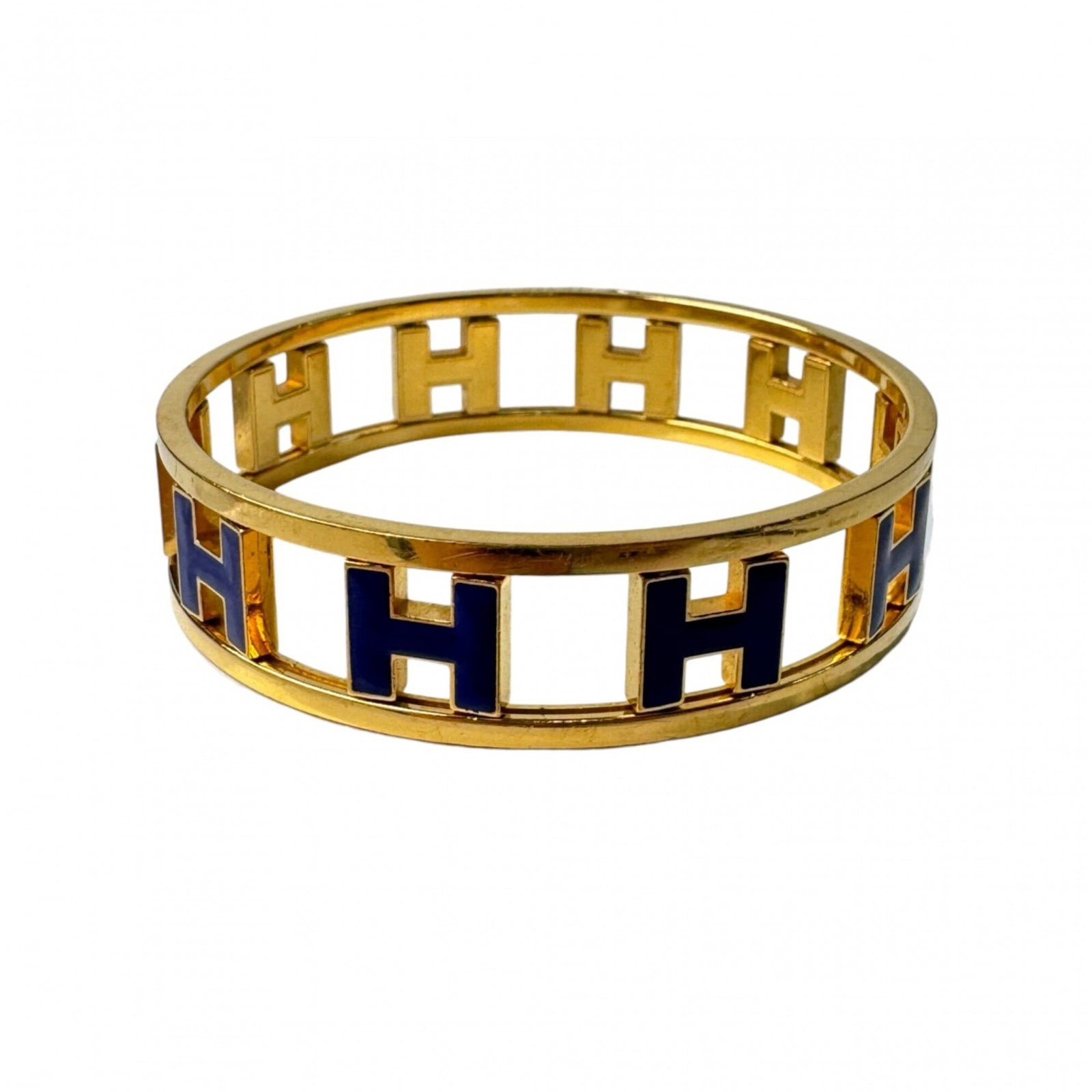 Hermes Bangle Enamel Gold Plating - 4