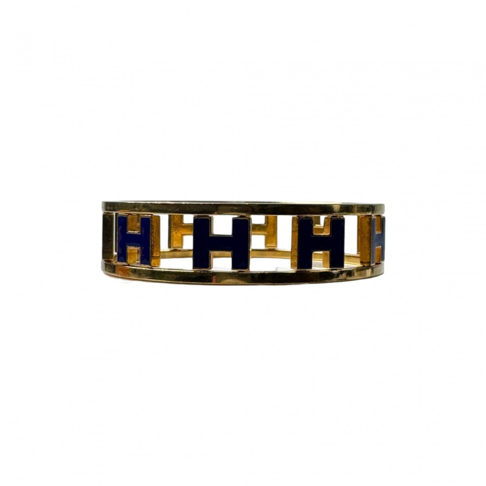 Hermes Bangle Enamel Gold Plating - 8