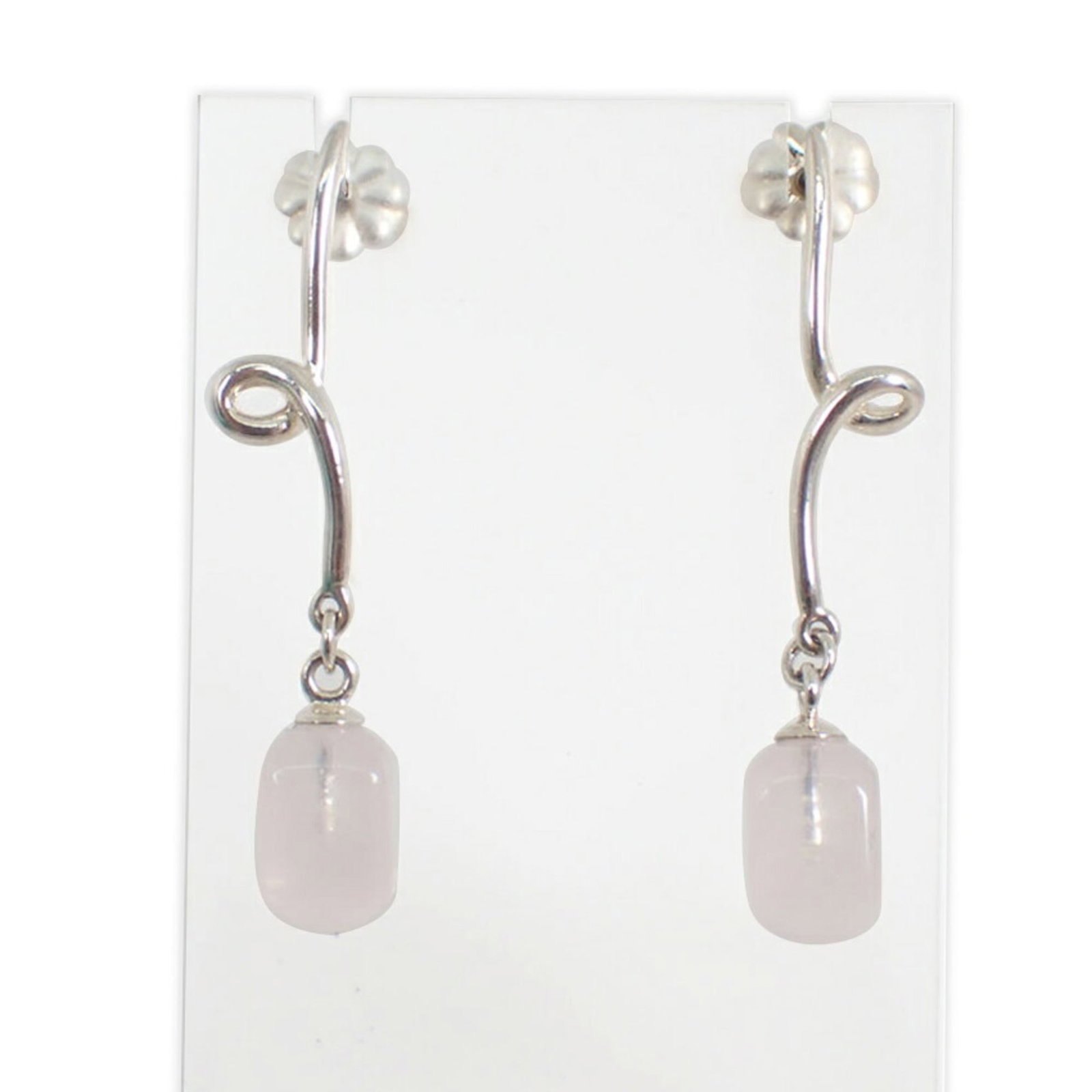 Sterling Silver Stud earrings Tiffany: Sterling Silver Stud earrings Tiffany Sterling silver stud earrings from Tiffany, featuring a quartz stone. The earrings measure 39.10mm x 11.10mm and are made from high-quality sterling silver (925).