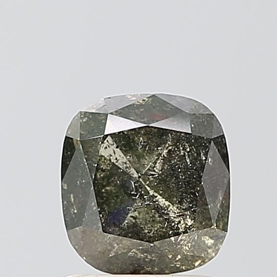 Cushion Brilliant 1.52ct Salt And Pepper VVS2 - Loose Natural Diamond: Cushion Brilliant 1.52ct Salt And Pepper VVS2 - Loose Natural Diamond Loose natural diamond cushion brilliant cut, weighing 1.52 carats, features a salt and pepper coloration with VVS2 clarity and EX 