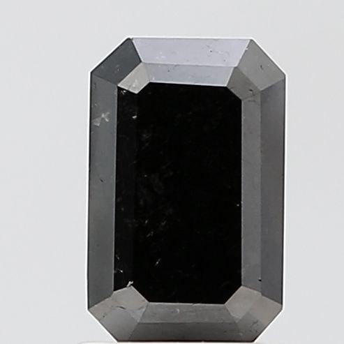 Emerald 1.44ct Black VVS2 - Loose Natural Diamond: Emerald 1.44ct Black VVS2 - Loose Natural Diamond 1.44ct Black VVS2 - A rare and striking natural diamond, certified as a Loose Natural Fancy with an EX polish and symmetry, set in a beautiful black