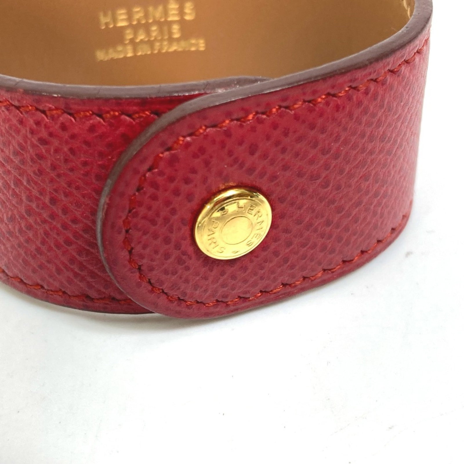 Hermes Bangle Gold Plating Leather - 5