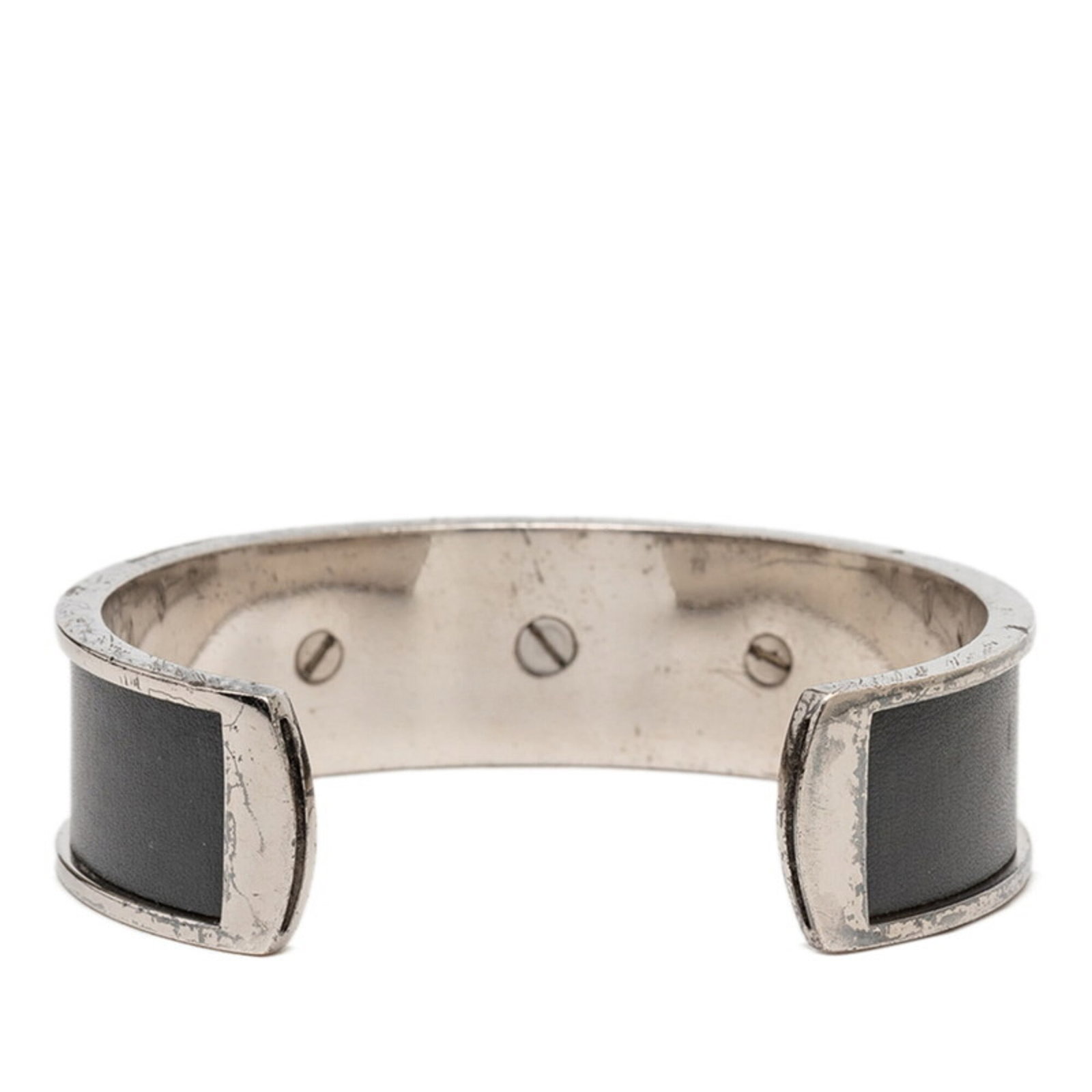 Hermes Bangle Leather Metal - 3