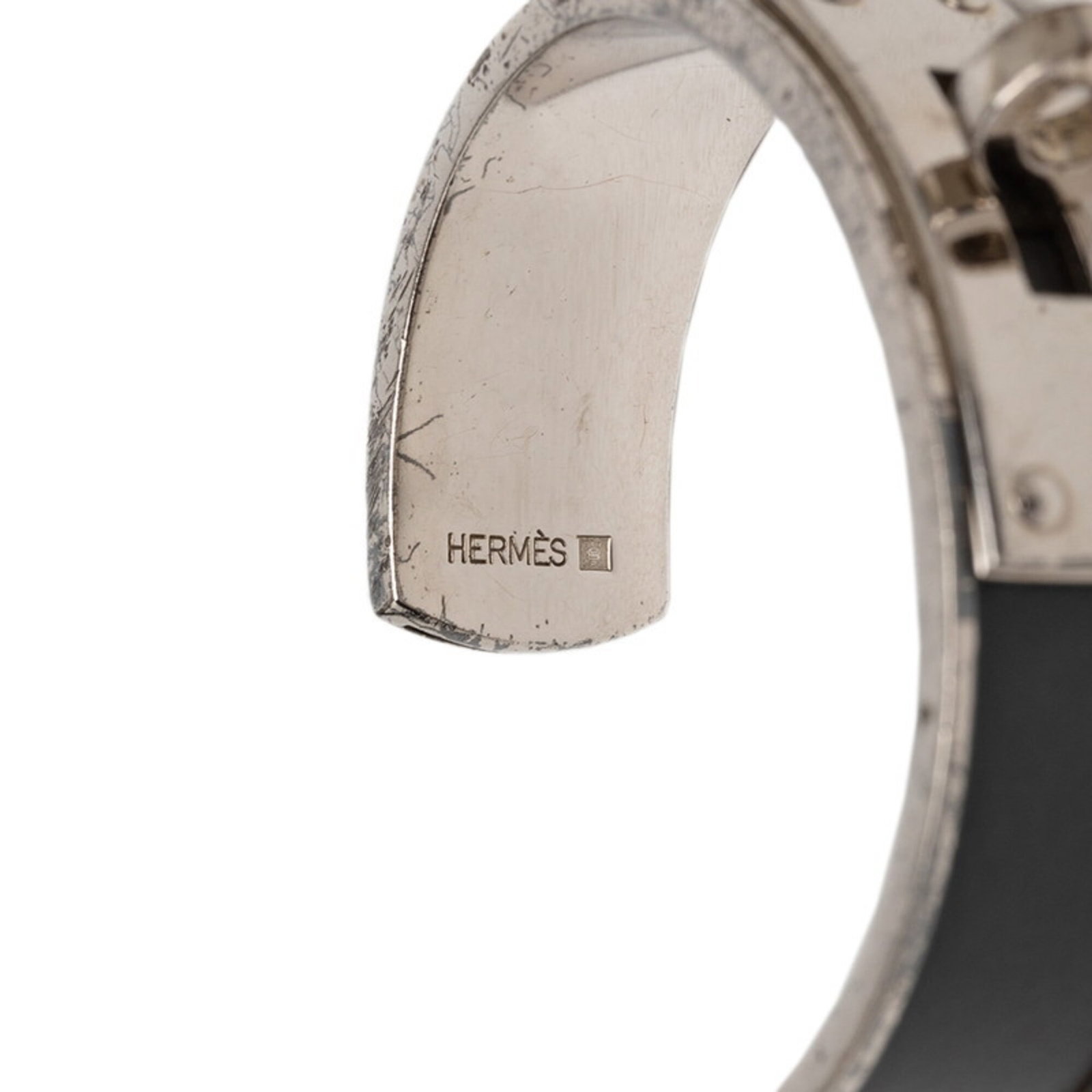 Hermes Bangle Leather Metal - 6