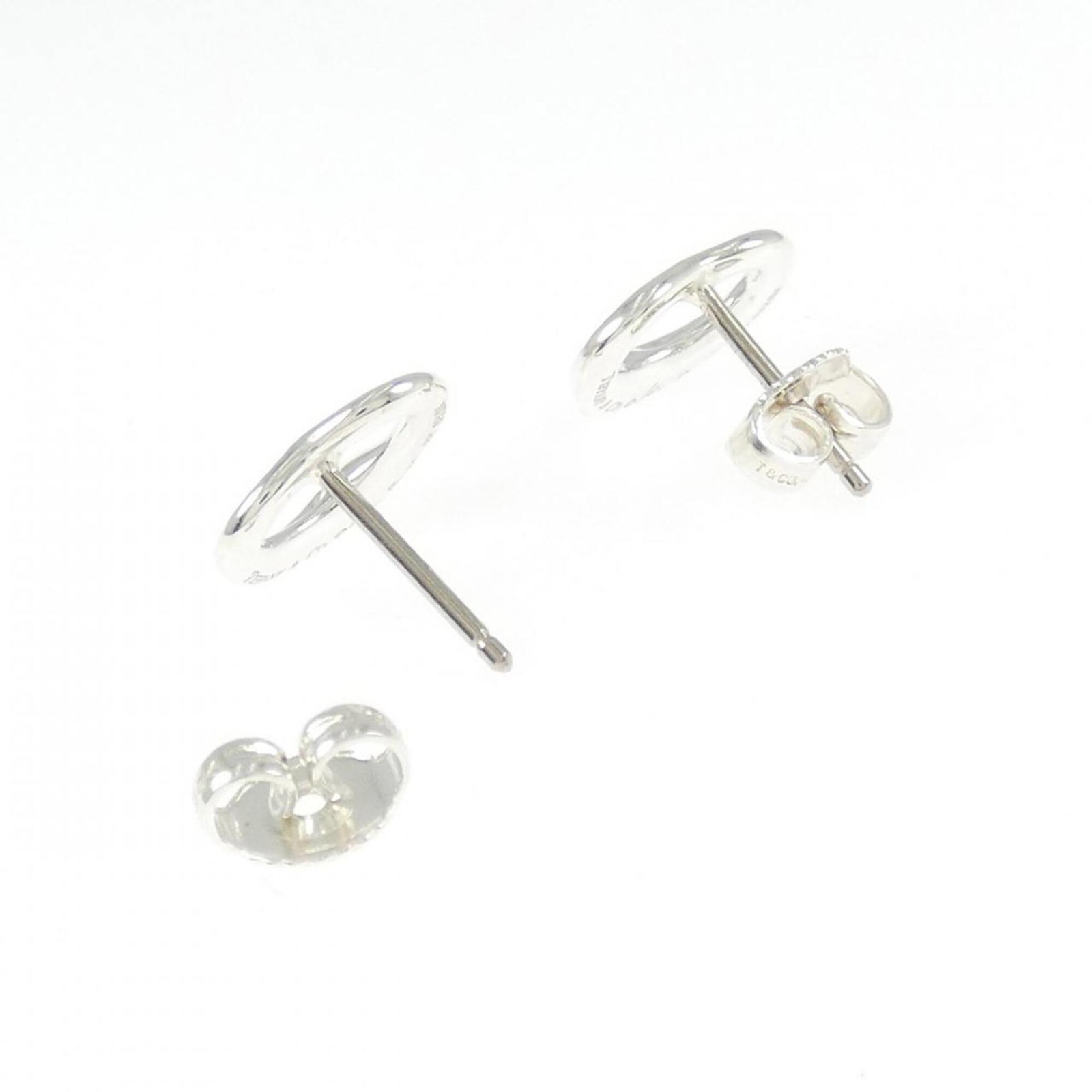 Silver Stud Earrings Tiffany - 3