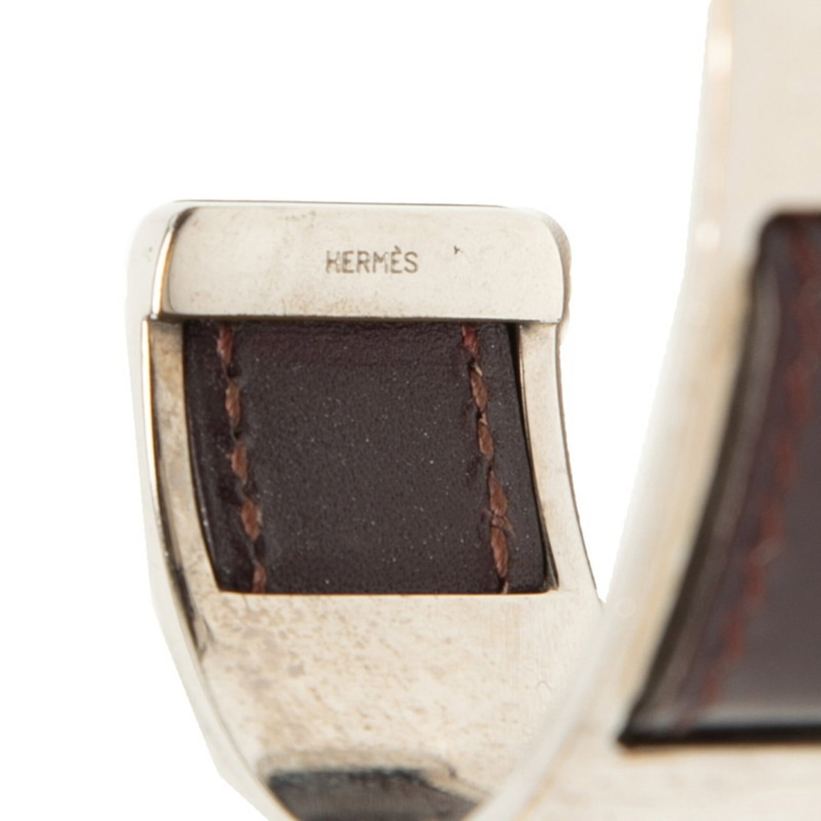 Hermes Bangle Leather Metal - 5