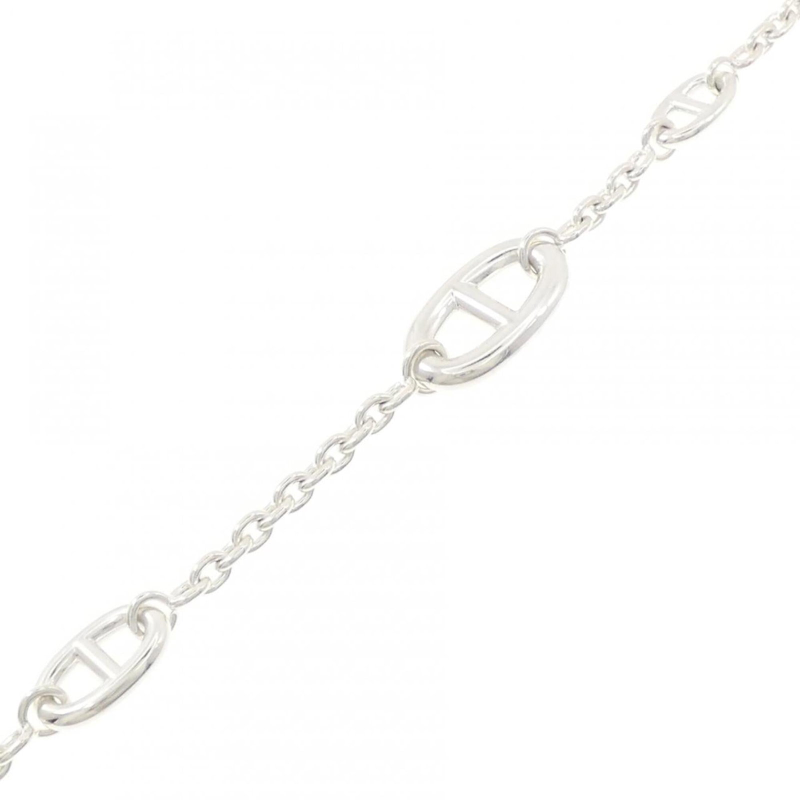 Charm Bracelet Silver 925 by Hermes: Charm Bracelet Silver 925 by Hermes Silver 925 by Hermes Charm Bracelet, 18cm / 7.08'' in length, presented in its original box. This charm bracelet showcases a high-quality silver finish and comes wi