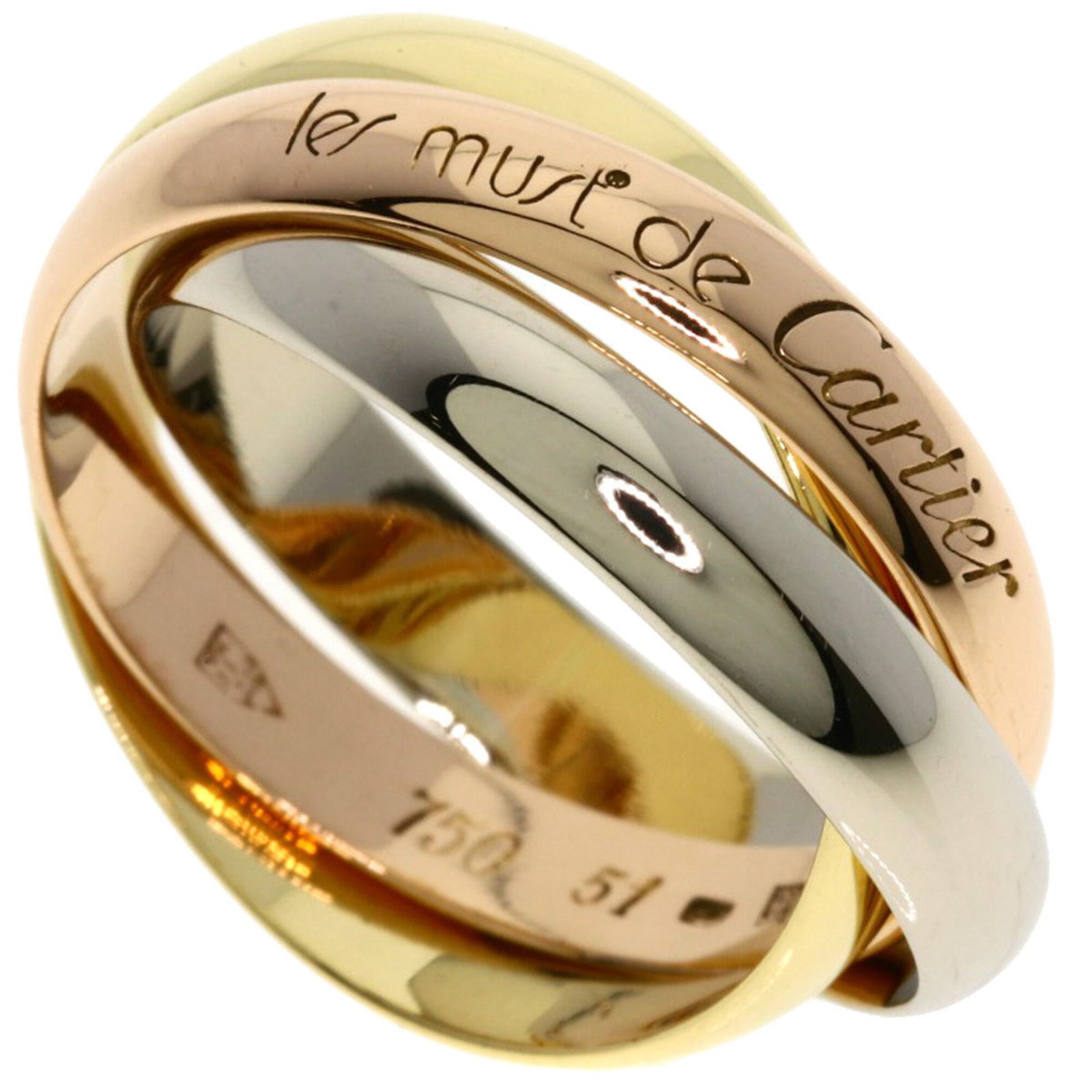 Pink Gold Cartier Yellow Ring Band Gold (18K) White: Pink Gold Cartier Yellow Ring Band Gold (18K) White Item Specifics: Brand: Cartier Type: Band ring Gender: Women Material: Pink gold (18K), White gold (18K), Yellow gold (18K) US Size: 6 Product Discl