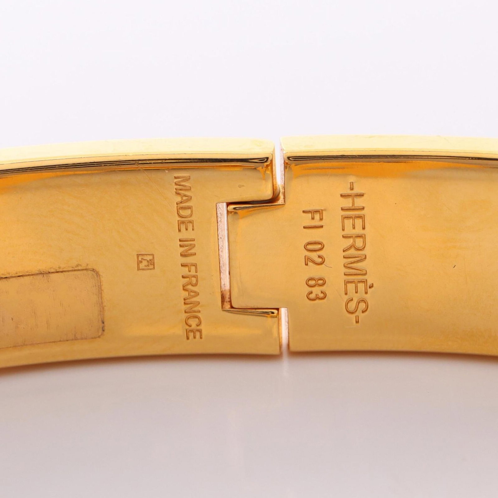 Hermes Bangle Enamel Gold Plating - 4