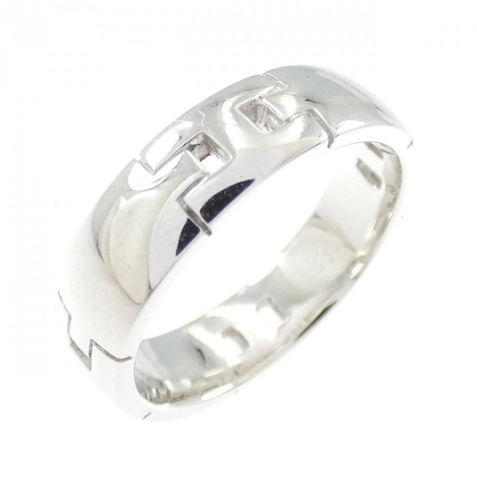 Hermes Hercules Petite Model Ring: Hermes Hercules Petite Model Ring White gold (18K) details the Hermes Hercules Petite Model Ring, a sleek and sophisticated design. This petite model ring features white gold material and is available