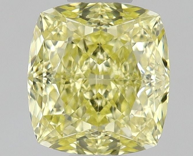 GIA Cushion Brilliant 0.6ct Fancy Intense Yellow IF - Loose Natural Diamond: GIA Cushion Brilliant 0.6ct Fancy Intense Yellow IF - Loose Natural Diamond GIA-certified, this 0.6ct Fancy Intense Yellow IF diamond boasts exceptional clarity and polish, with EX symmetry and a vibr