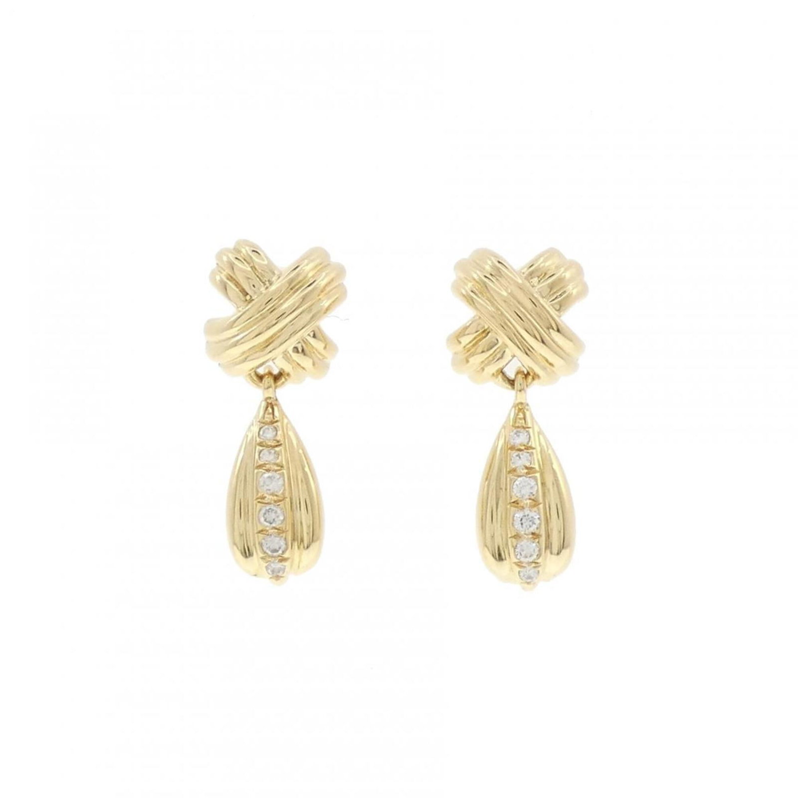 Yellow Gold Drop Earrings Tiffany (1 of 4)