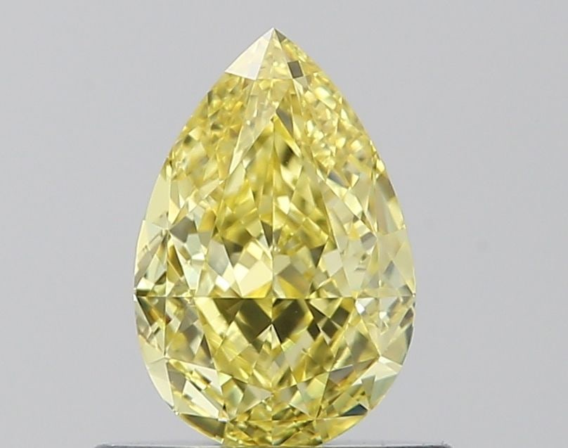 GIA Pear 0.67ct Fancy Intense Yellow IF - Loose Natural Diamond: GIA Pear 0.67ct Fancy Intense Yellow IF - Loose Natural Diamond GIA-certified Fancy Intense Yellow IF diamond, measuring 6.93L x 4.58W x 2.94H, boasts an EX polish and VG symmetry. This natural pear-s