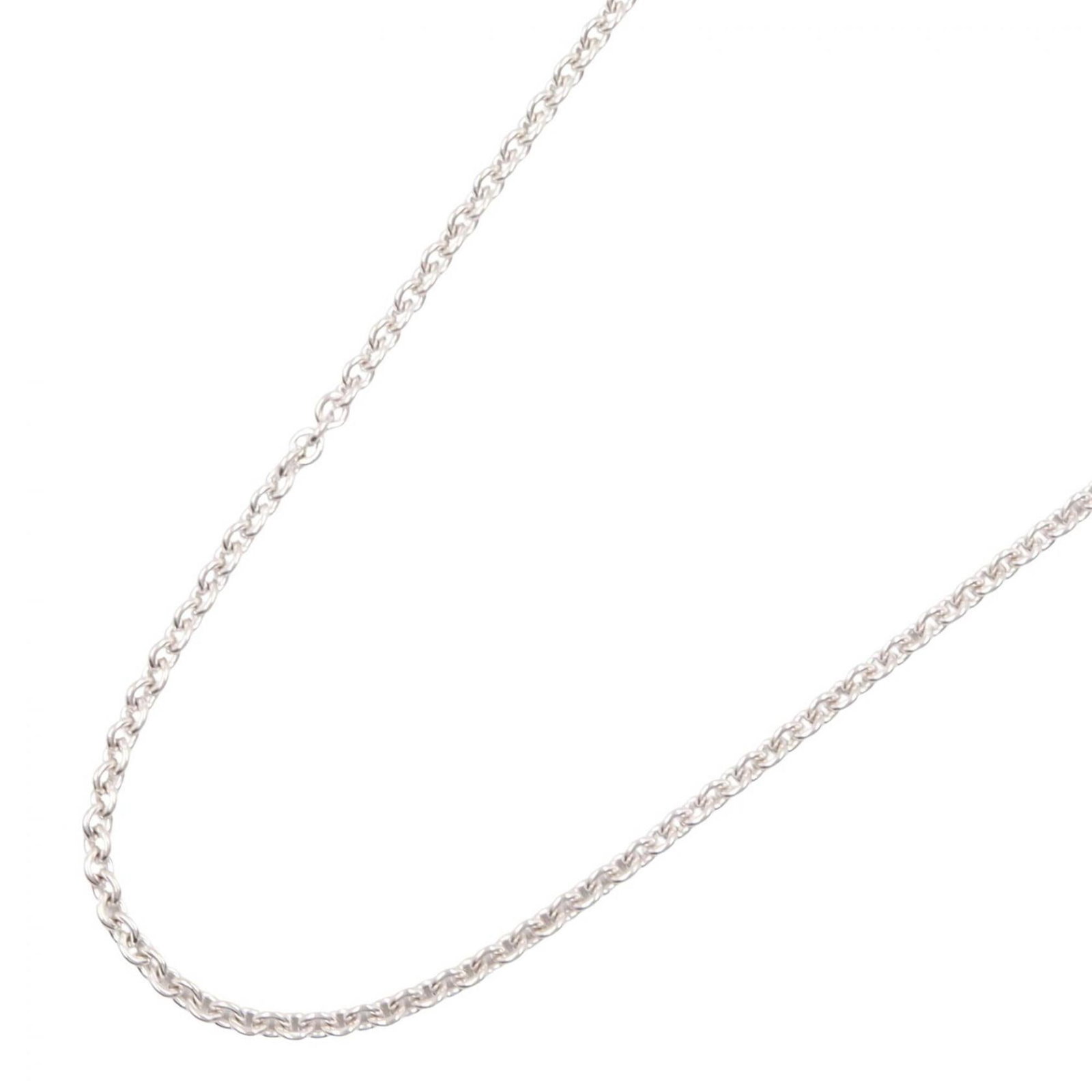 Chain Necklace Cartier Gold 18K White Wg Silver: Chain Necklace Cartier Gold 18K White Wg Silver Chain Necklace Cartier Gold 18K White Wg Silver - A stunning 42-43 cm white gold chain necklace from the renowned luxury brand Cartier, featuring a slee