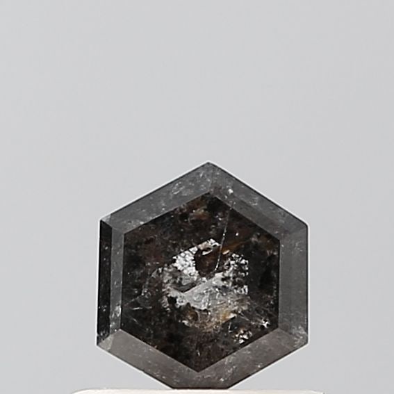 Hexagonal 0.45ct Salt And Pepper VVS2 - Loose Natural Diamond: Hexagonal 0.45ct Salt And Pepper VVS2 - Loose Natural Diamond 0.45ct Salt And Pepper VVS2 - Loose Natural Diamond in Hexagonal Cut, EX Polish and Symmetry, with EX Certification. This loose natural di
