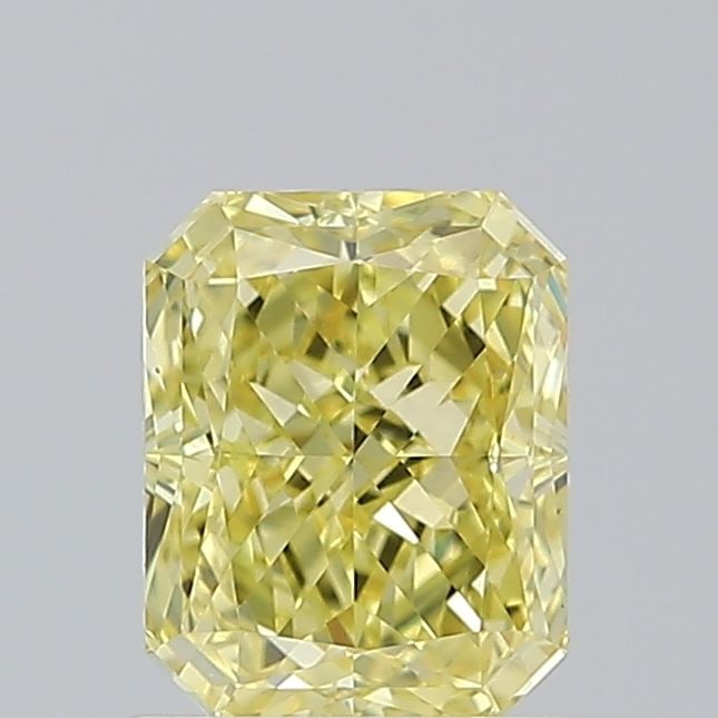GIA Radiant 1.05ct Fancy Intense Yellow VVS2 - Loose Natural Diamond: GIA Radiant 1.05ct Fancy Intense Yellow VVS2 - Loose Natural Diamond GIA certified, this 1.05ct Fancy Intense Yellow VVS2 diamond boasts exceptional clarity and vibrant color. Its EX polish and VG sym