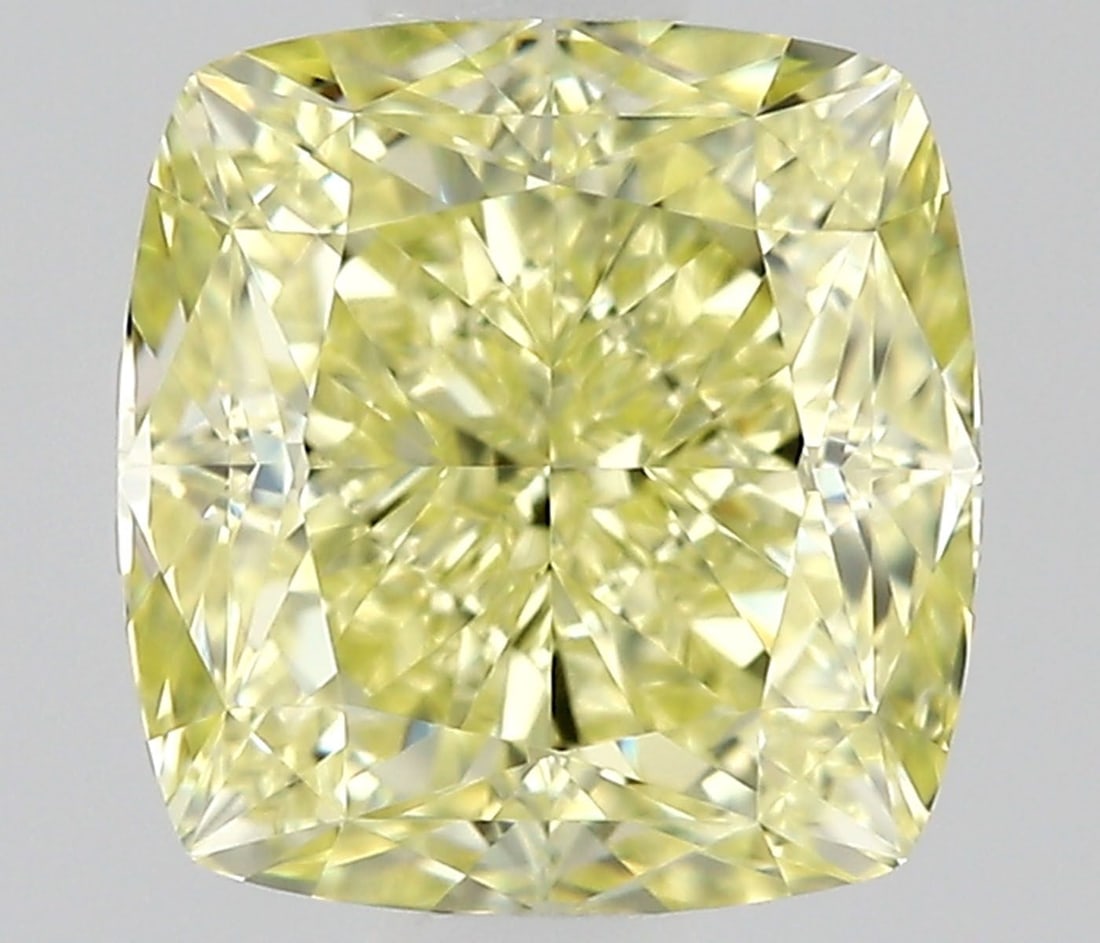 GIA Cushion Modified 1.0ct Fancy Yellow VVS1 - Loose Natural Diamond: GIA Cushion Modified 1.0ct Fancy Yellow VVS1 - Loose Natural Diamond GIA-certified, this 1.0ct Fancy Yellow VVS1 diamond boasts exceptional clarity and color, with a cushion cut that adds to its uniqu
