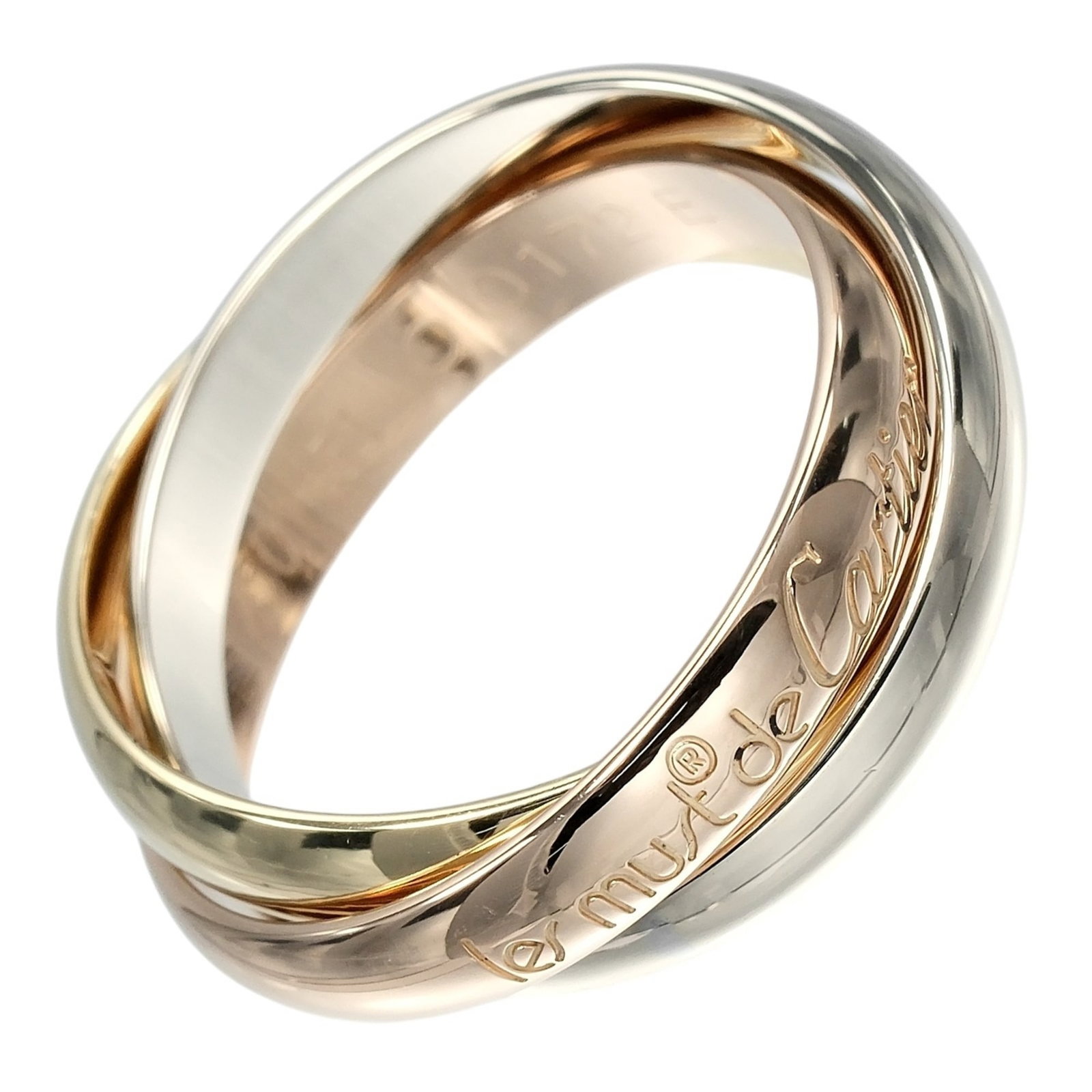 Pink Gold Cartier Yellow Ring Band Gold (18K) White (1 of 10)