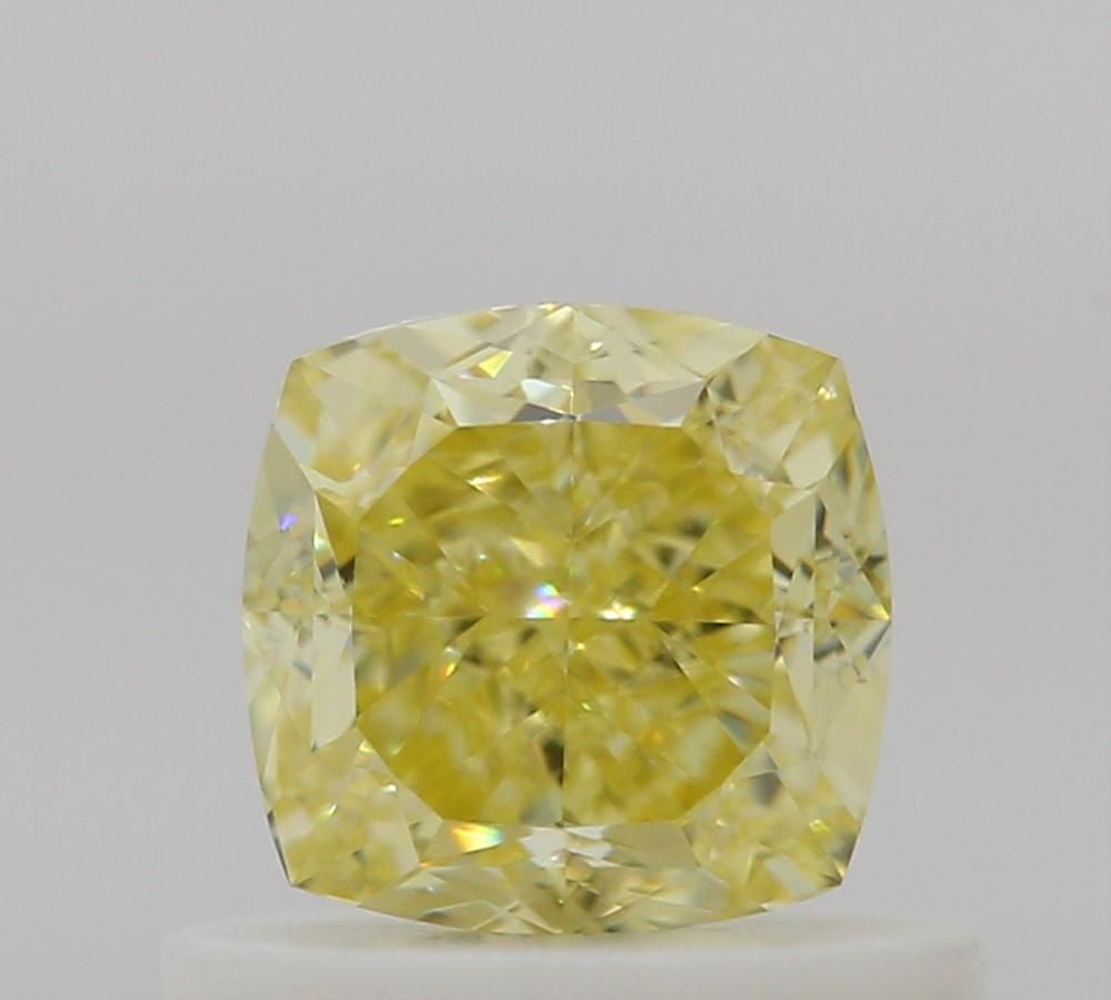 GIA Cushion Brilliant 0.65ct Fancy Intense Yellow VVS1 - Loose Natural Diamond: GIA Cushion Brilliant 0.65ct Fancy Intense Yellow VVS1 - Loose Natural Diamond GIA-certified, this 0.65ct Fancy Intense Yellow VVS1 diamond boasts exceptional clarity and polish, with an EX rating