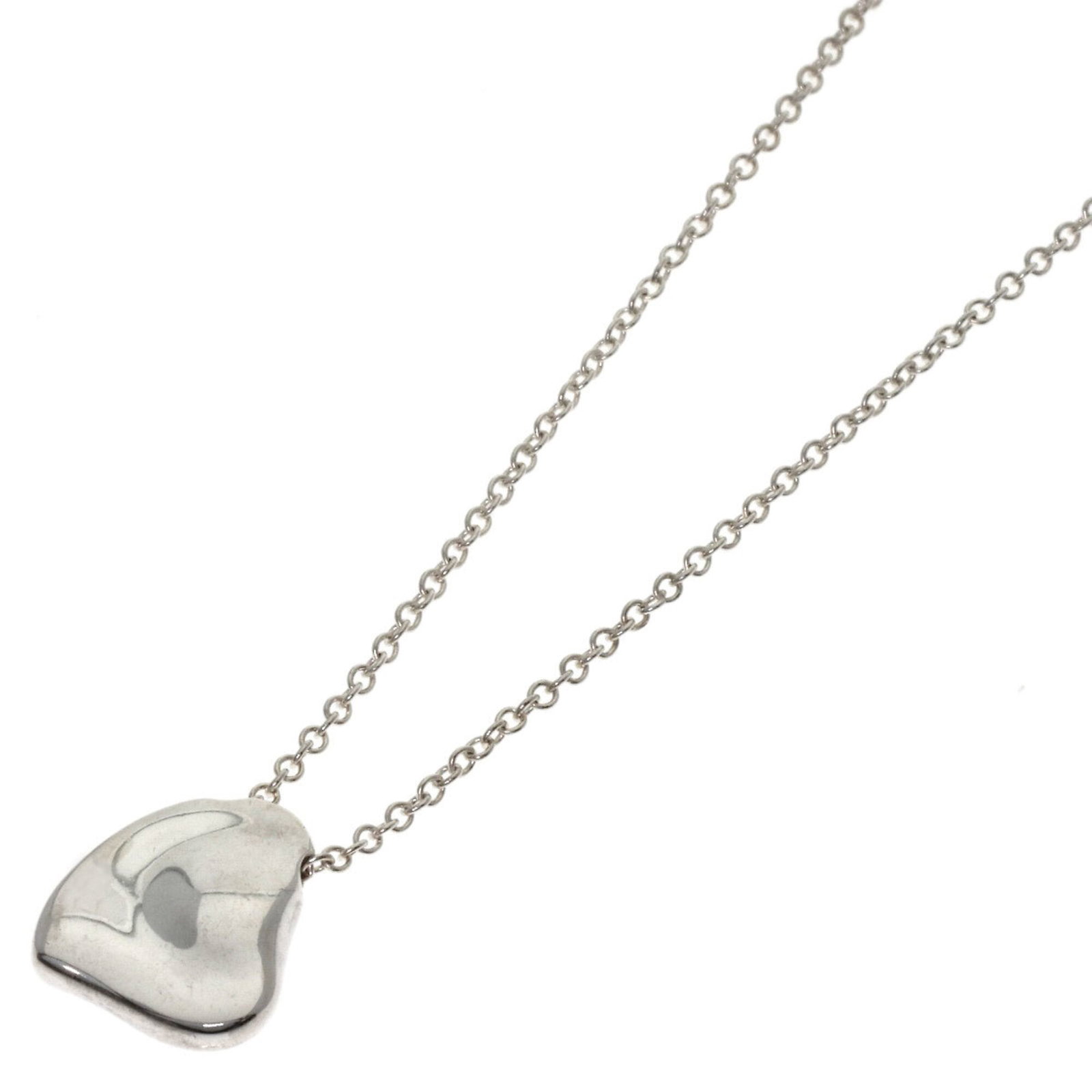 Full Heart Tiffany Silver Women's Necklace: Full Heart Tiffany Silver Women's Necklace Tiffany Silver Women's Necklace boasts a striking design with a pendant size of 92mm x 10.7mm, perfectly complemented by a silver neck circumference of 42 cm