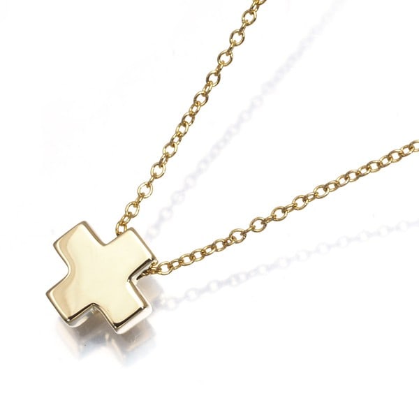 Roman Cross Tiffany Co Necklace in 18K Yellow Gold: Roman Cross Tiffany Co Necklace in 18K Yellow Gold 18K Yellow Gold Roman Cross Pendant Necklace from Tiffany & Co. stands out with its elegant design and luxurious metalwork, showcasing the iconic Rom