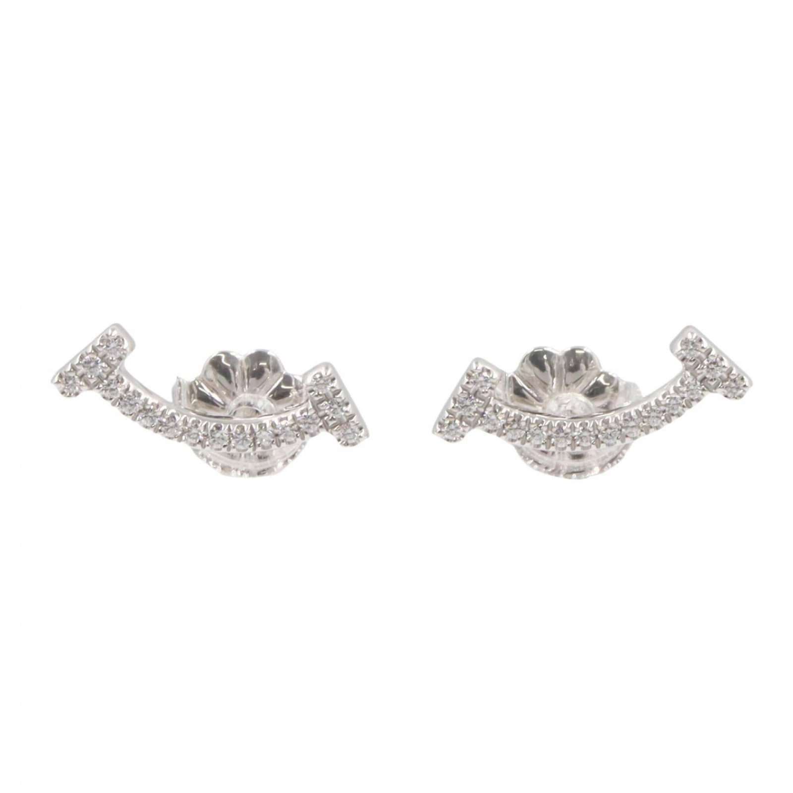 Tiffany Stud Earrings White Gold (18K): Tiffany Stud Earrings White Gold (18K) Stunning Tiffany stud earrings in white gold (18K) feature clear diamonds set in a sleek, modern design. The intricate details and precision craftsmanship make t