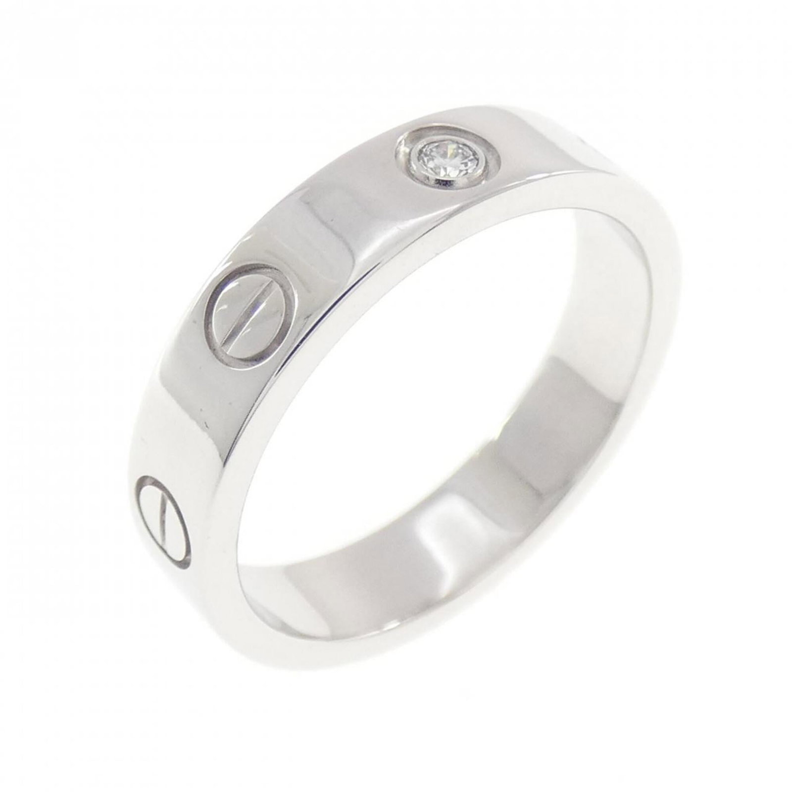 White Gold Band Ring by Cartier 18K: White Gold Band Ring by Cartier 18K White Gold Band Ring by Cartier 18K features an elegant design with a focus on simplicity and sophistication. Made from high-quality white gold (18K), this band rin