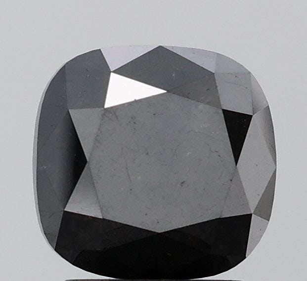 Cushion Brilliant 1.91ct Black VVS2 - Loose Natural Diamond: Cushion Brilliant 1.91ct Black VVS2 - Loose Natural Diamond 1.91ct Black VVS2 - Loose Natural Diamond with EX polish, symmetry, and clarity, showcasing its exceptional cut in a rare black color. This