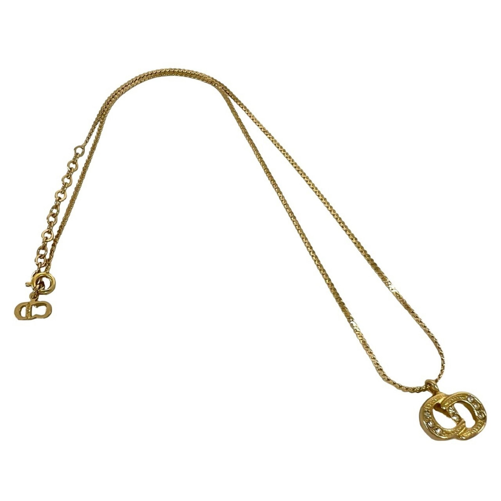 Christian Dior Cd Logo Gp Necklace Pendant Accessory Gold 19642: Christian Dior Cd Logo Gp Necklace Pendant Accessory Gold 19642 Gold plating and the iconic Cd logo make for a striking combination in this Christian Dior necklace pendant. The 10mm x 13mm gold