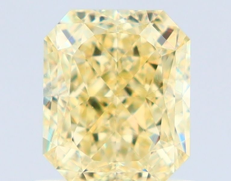 GIA Radiant 1.01ct Fancy Light Yellow VVS2 - Loose Natural Diamond: GIA Radiant 1.01ct Fancy Light Yellow VVS2 - Loose Natural Diamond GIA certification provides assurance of the diamond's quality, with its Fancy Light Yellow color and VVS2 clarity standing out among