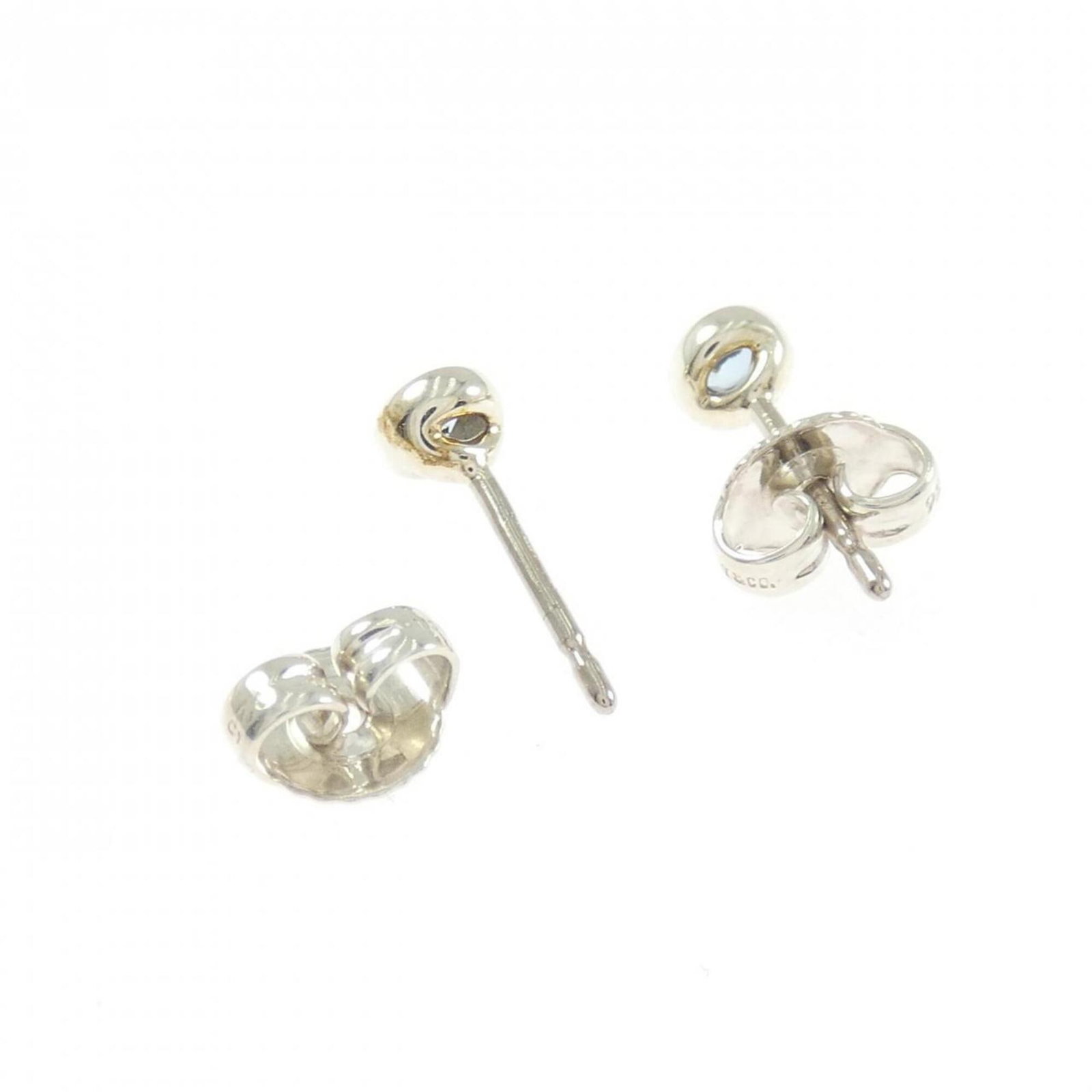 Silver Stud Earrings Tiffany - 3