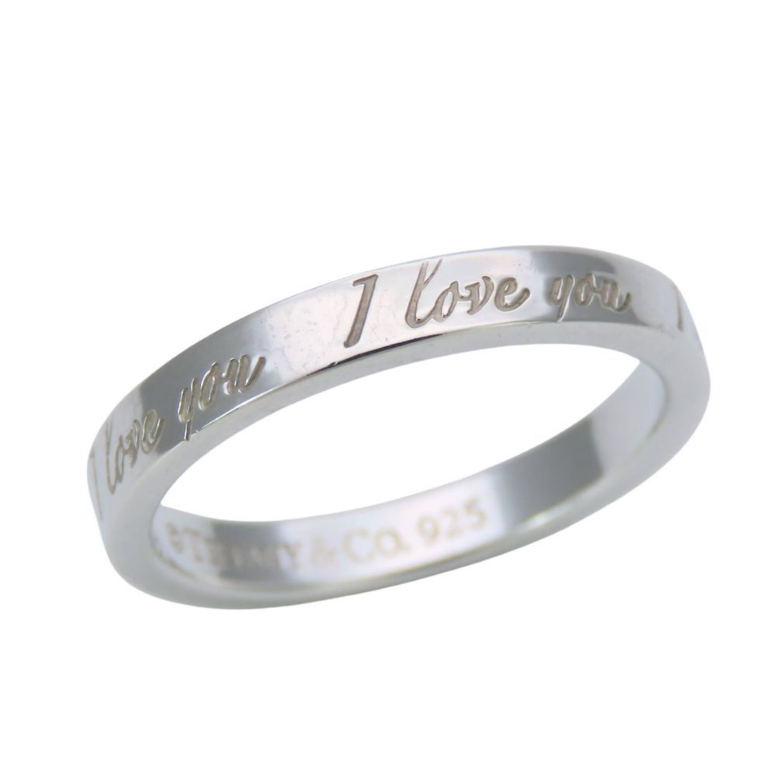 Silver Ring Band Tiffany: Silver Ring Band Tiffany Silver Ring Band Tiffany, US Size 6. A sterling silver band ring with a classic design from the iconic brand Tiffany. Made from high-quality silver material (925), this elegan