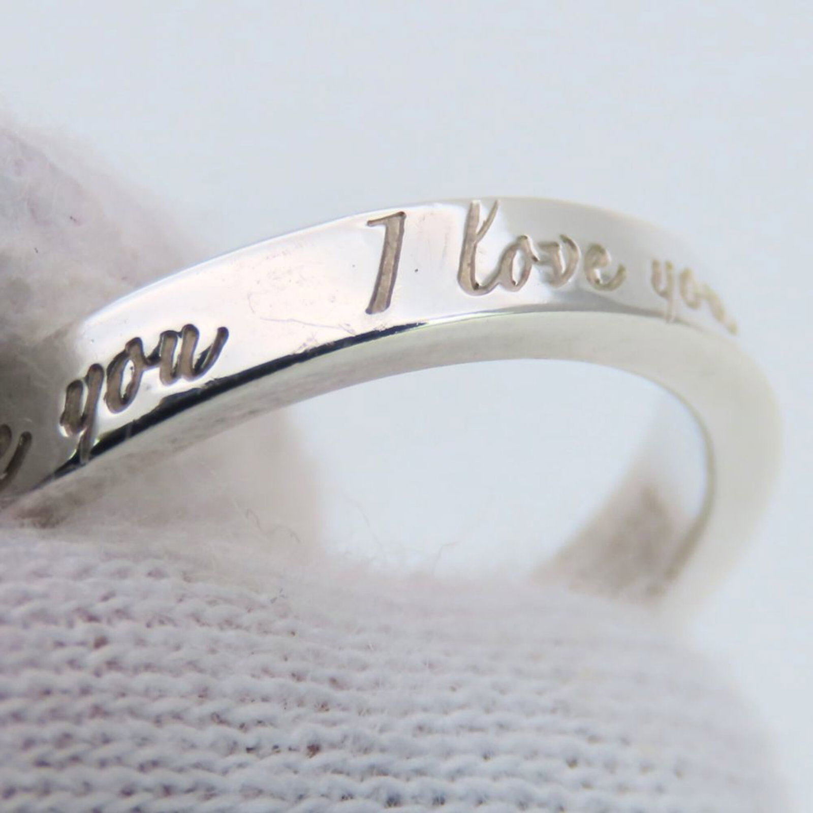 Silver Ring Band Tiffany - 6