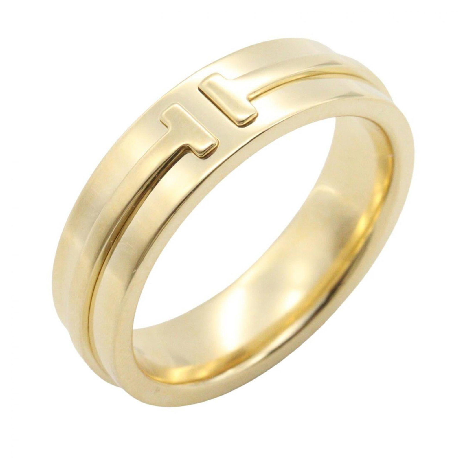 Tiffany ring gold 18k yellow band: Tiffany ring gold 18k yellow band 18k yellow gold band ring from Tiffany, available in US size 7. This gold band ring features the iconic Tiffany brand and is made from genuine 18k yellow gold materia