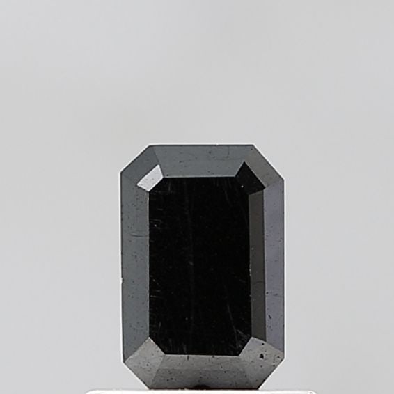 Emerald 0.88ct Black VVS2 - Loose Natural Diamond: Emerald 0.88ct Black VVS2 - Loose Natural Diamond 0.88ct Black VVS2 - Loose Natural Diamond in Excellent Condition. This rare black diamond boasts an EX polish, EX symmetry, and a high level of clarit