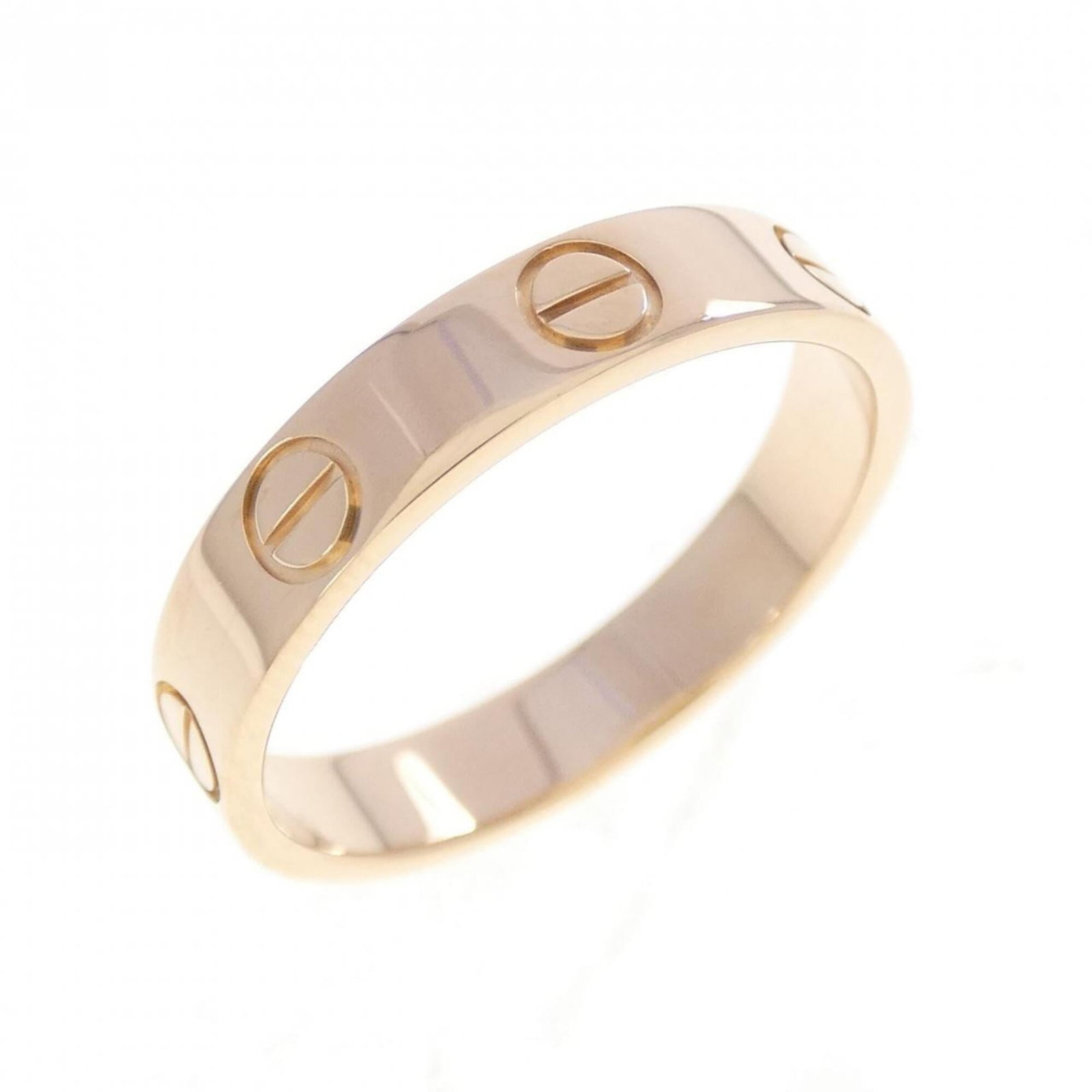 Pink Gold Cartier Ring Band: Pink Gold Cartier Ring Band Pink gold Cartier ring band, crafted from 18K material, features the iconic brand. This women's size 6 band showcases elegant pink gold details, a notable characteristic of
