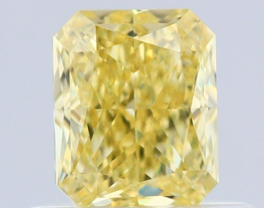 GIA Radiant 0.6ct Fancy Intense Yellow VVS1 - Loose Natural Diamond: GIA Radiant 0.6ct Fancy Intense Yellow VVS1 - Loose Natural Diamond GIA-certified, this 0.6ct Fancy Intense Yellow VVS1 diamond boasts exceptional clarity and vibrant color, making it a standout among
