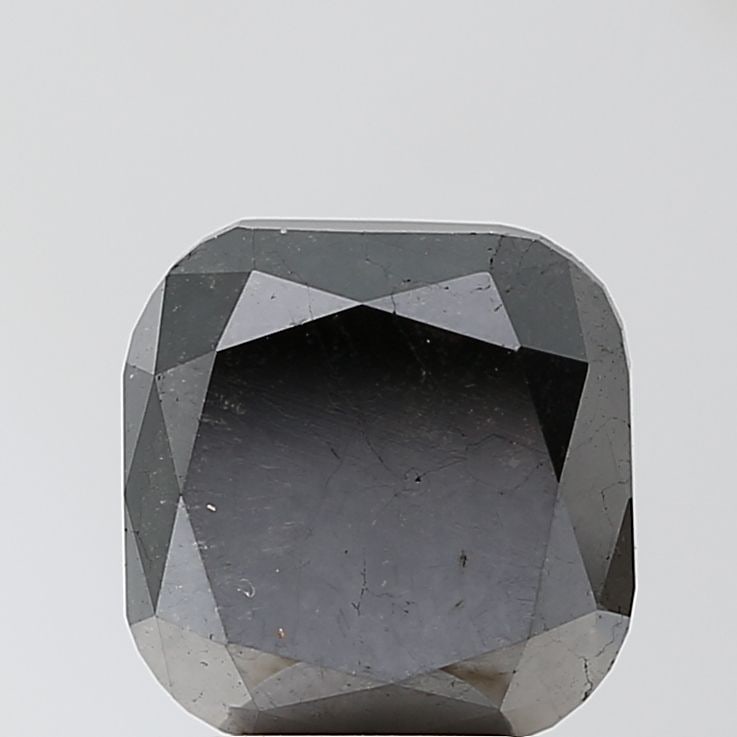Cushion Brilliant 5.11ct Black VVS2 - Loose Natural Diamond: Cushion Brilliant 5.11ct Black VVS2 - Loose Natural Diamond 5.11ct Black VVS2 Diamond - A rare and exceptional natural diamond, boasting an EX polish and symmetry, with a high clarity grade and striki