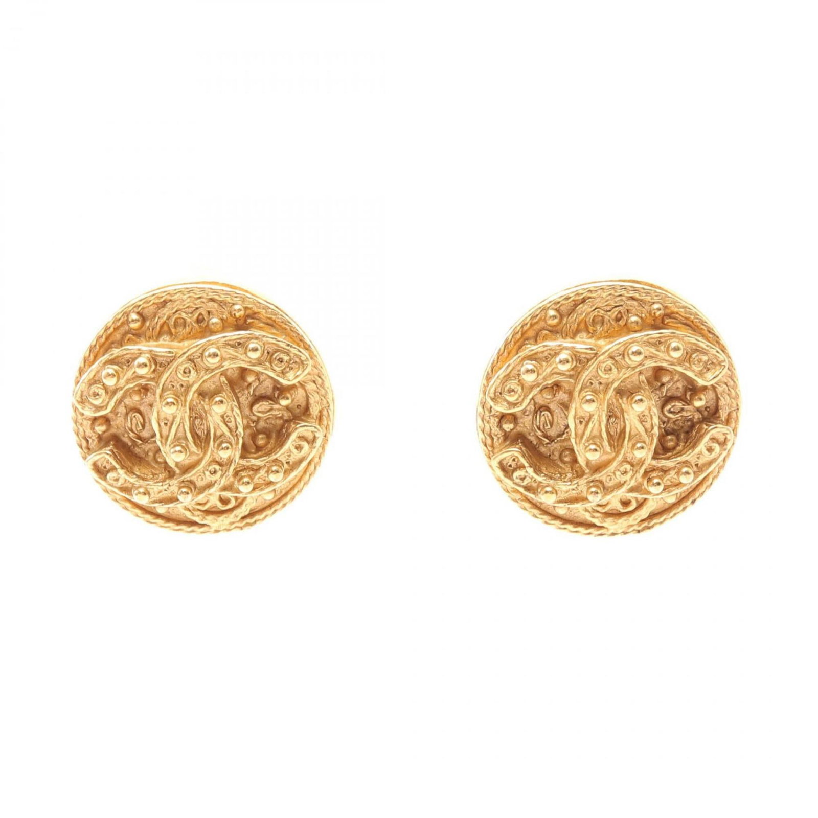 Chanel Clip Earrings Gold Plating (1 of 6)