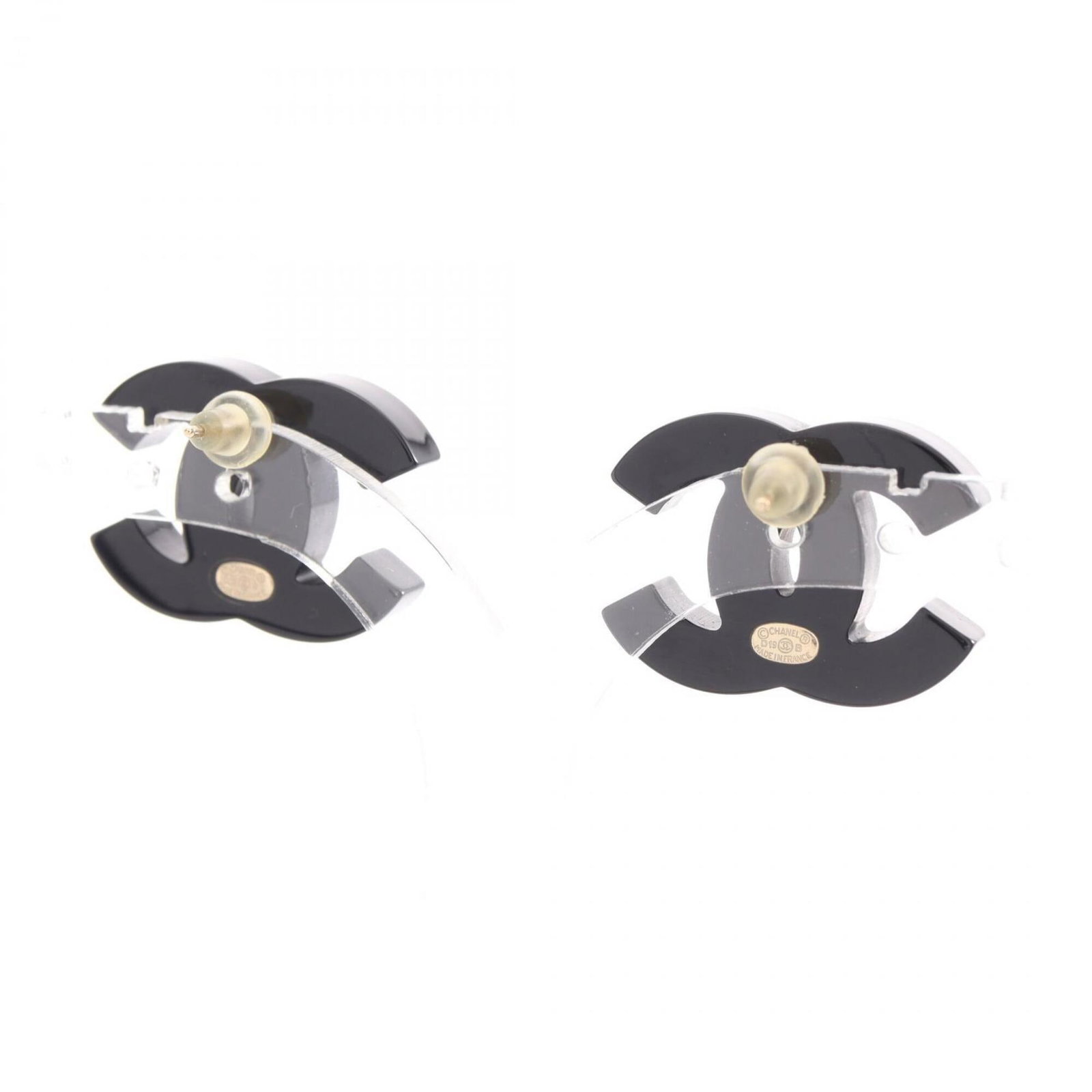 Stud earrings plastic by Chanel - 2