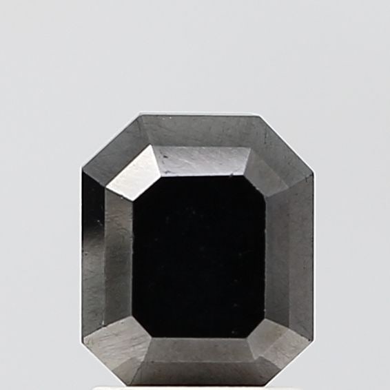 Emerald 2.2ct Black VVS2 - Loose Natural Diamond: Emerald 2.2ct Black VVS2 - Loose Natural Diamond 2.2ct Black VVS2 - Loose Natural Diamond with EX Symmetry and EX Polish, showcasing exceptional clarity and luster in its sleek black hue. Measuring 7.