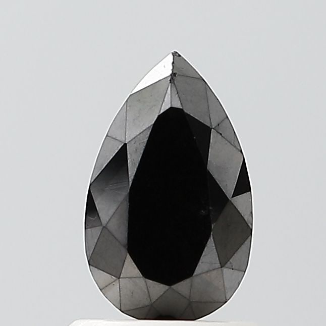 Pear 1.35ct Black VVS2 - Loose Natural Diamond: Pear 1.35ct Black VVS2 - Loose Natural Diamond 1.35ct Black VVS2 - A rare and striking natural diamond, showcasing exceptional clarity and polish, with a sleek black color that adds depth to its